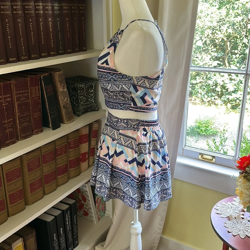 NWOT Apricot Lane Women’s Matching Boutique Summer Beach Set Size Small